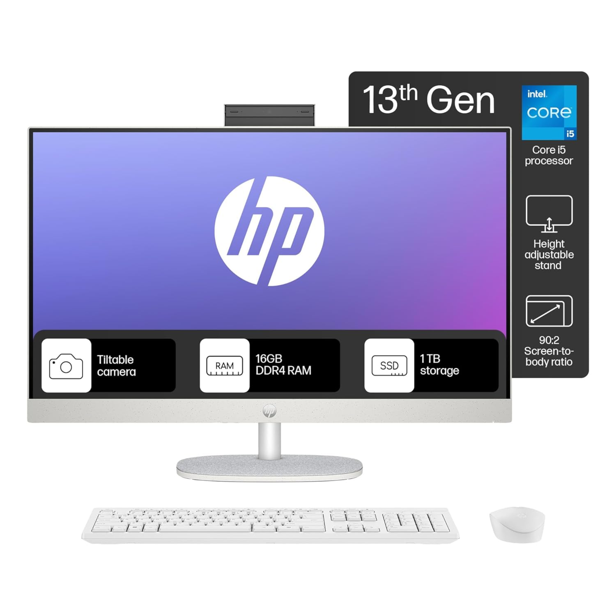 HP All-in-One PC 13th Gen Intel Core i5 27" (68.6c...